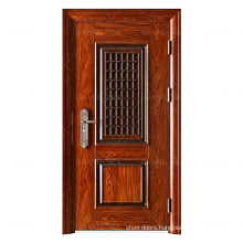 Golden Oak Hot Sale Front Entry Interior High Security Steel Door For Home Gate